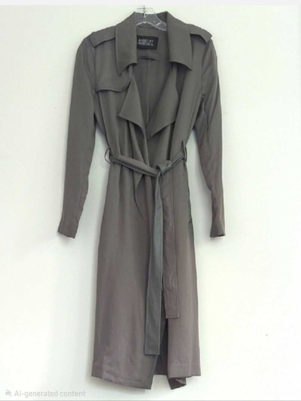 Badgley Mischka Gray Trench Coat